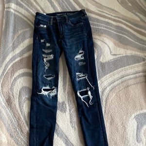 American eagle women’s jeans skinny ripped